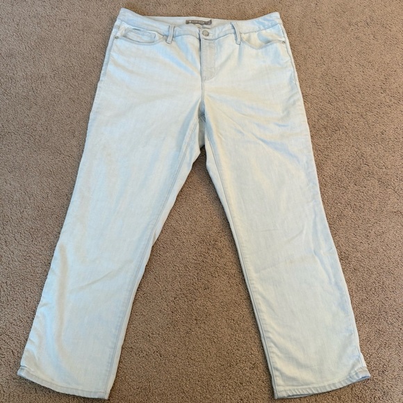 Athleta Sculptek Light Blue Denim Jeans 16 - Picture 1 of 11